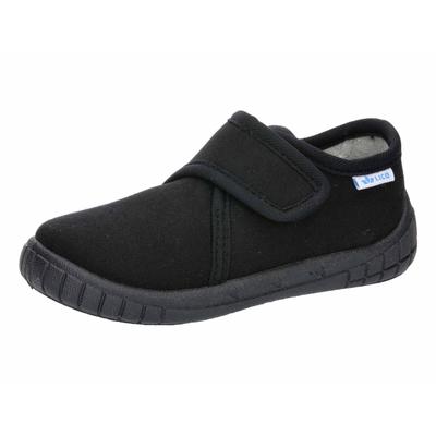 Hausschuh LICO "Hausschuh Cookie Boy", Mädchen, Gr. 28, schwarz, Synthetik, Schuhe Hausschuh