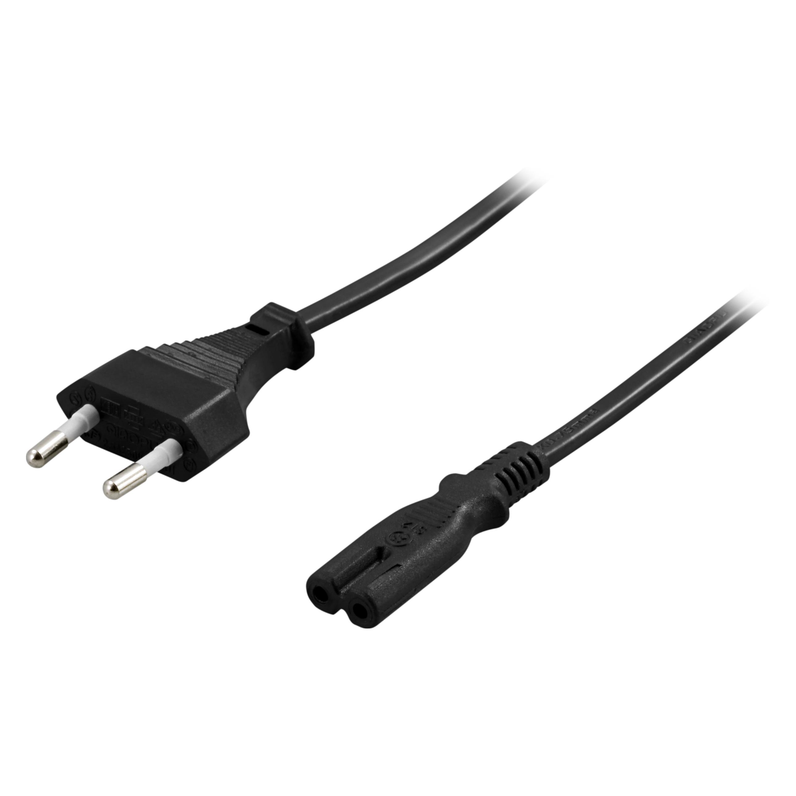 Deltaco DEL-109AM, 3 m, C7 coupler, 250 V, 2.5 A (3 m) (109AM)