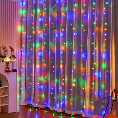 Uplift Essentials LED Curtain Light String multicolor 3mx2m 200leds