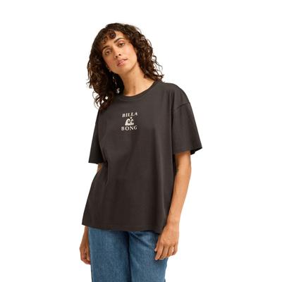 T-Shirt BILLABONG "Surfing In Town", Damen, Gr. S, schwarz, Obermaterial: 70% Baumwolle, 30% Baumwolle., Shirts T-Shirt