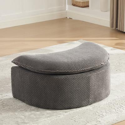unbranded "34.5"" W Upholstered Pouf Boneless Footstool Ottoman,No assembly required (No Storage Space)"