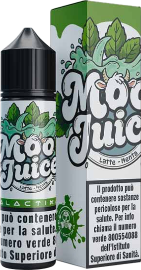 Galactika Latte E Menta Moo Juice Liquido Shot 20ml Milkshake