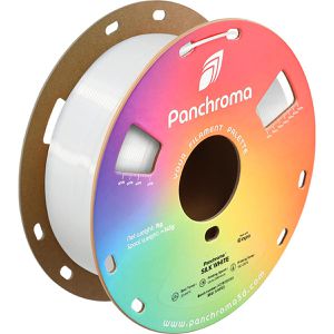 Polymaker Filament Panchroma Silk, PLA, weiß, 1,75mm, biobasiert, geruchsarm, glänzend, 1kg Spule