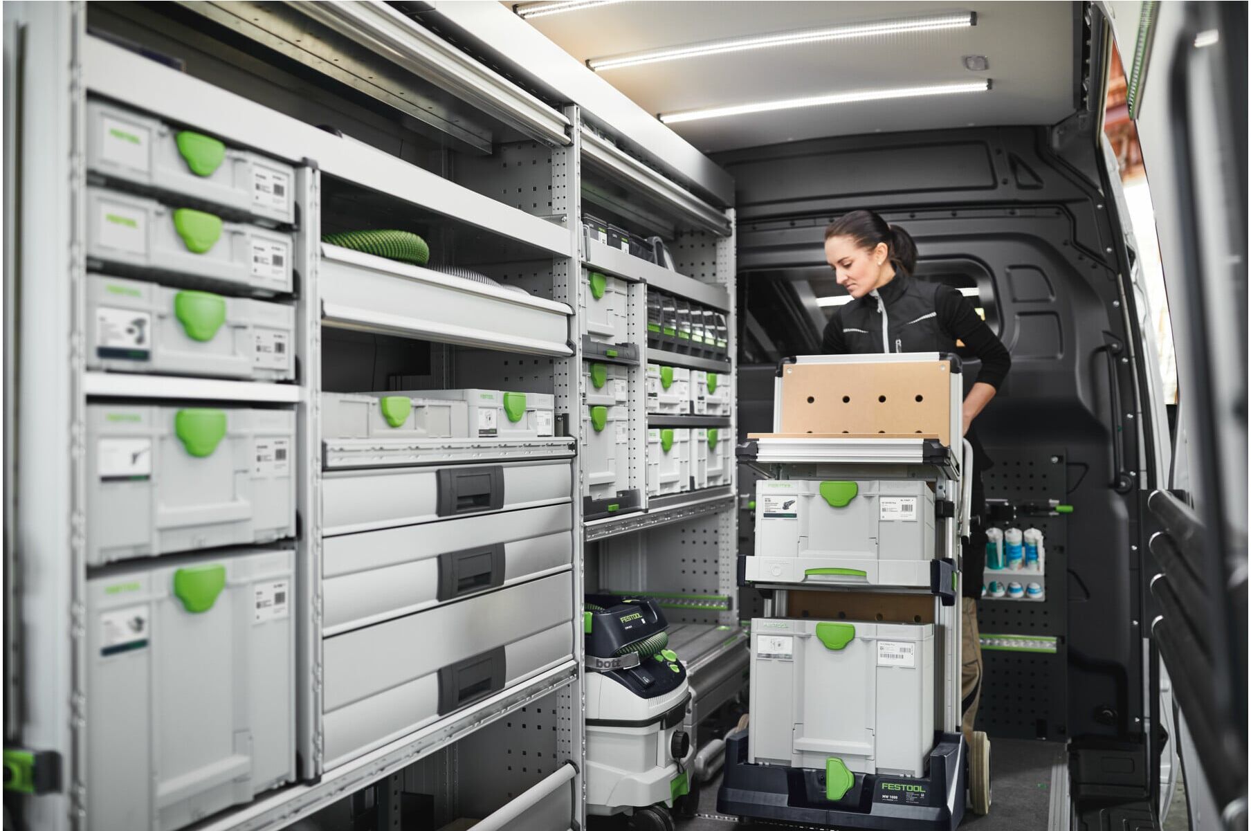 Festool SYS3 M 112 Systainer³ mit großem Stauraum und robustem Material für den Transport von Werkzeugen und Zubehör, 204840)