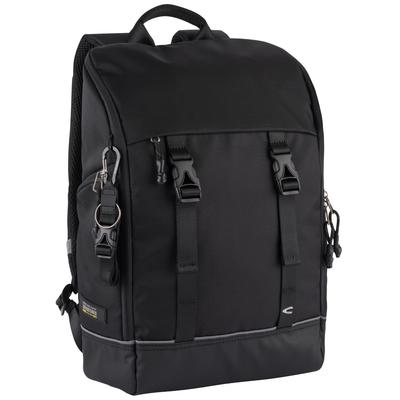Rucksack CAMEL ACTIVE "Connect", Damen, Gr. B/H/T: 30cm x 44cm x 14cm, schwarz, Nylon, beschichtet, clean, unifarben, Rucksäcke Rucksack, perfekt durchdachtes modulares Reisetaschensortiment in vielen Styles