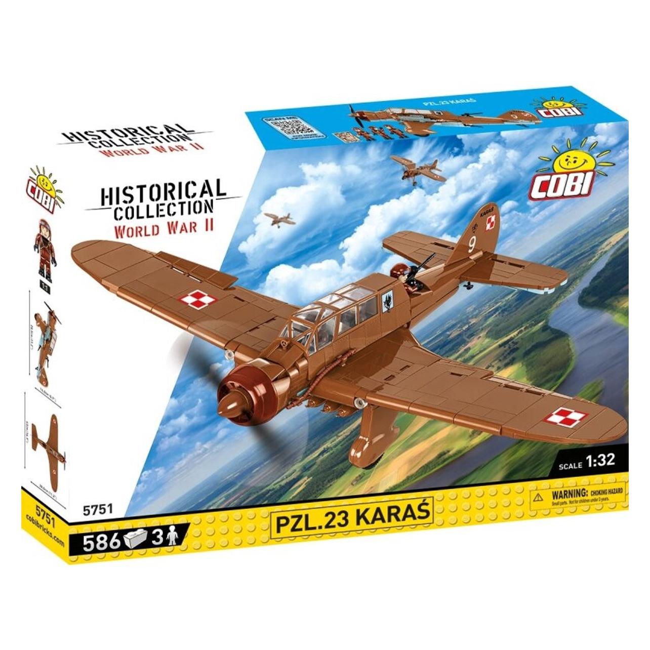 Cobi 586 PCS HC WWII /5751/ PZL.23 KARAS (COBI-5751)