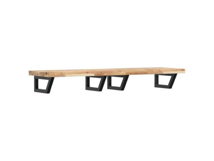Heofavd Waschbeckenregal Akazienholz 140x40cm Waschtisch Konsole Wand