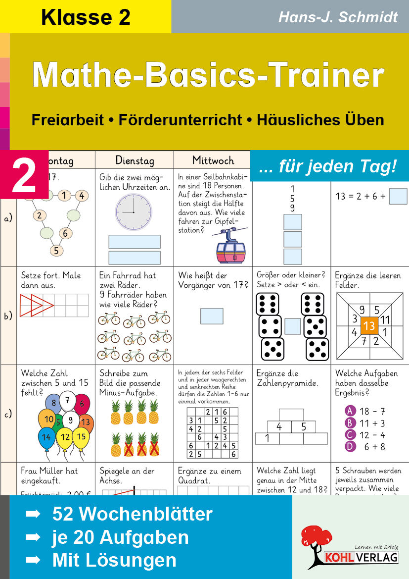 KOHL Verlag Mathe-Basics-Trainer / Klasse 2