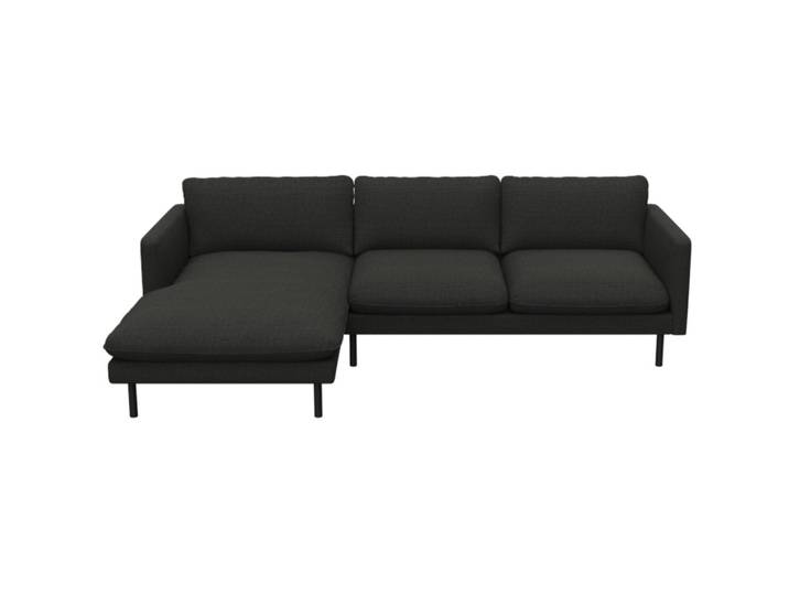 Sofa Valentino Stoff grau B 253 T 165 cm - Sofa