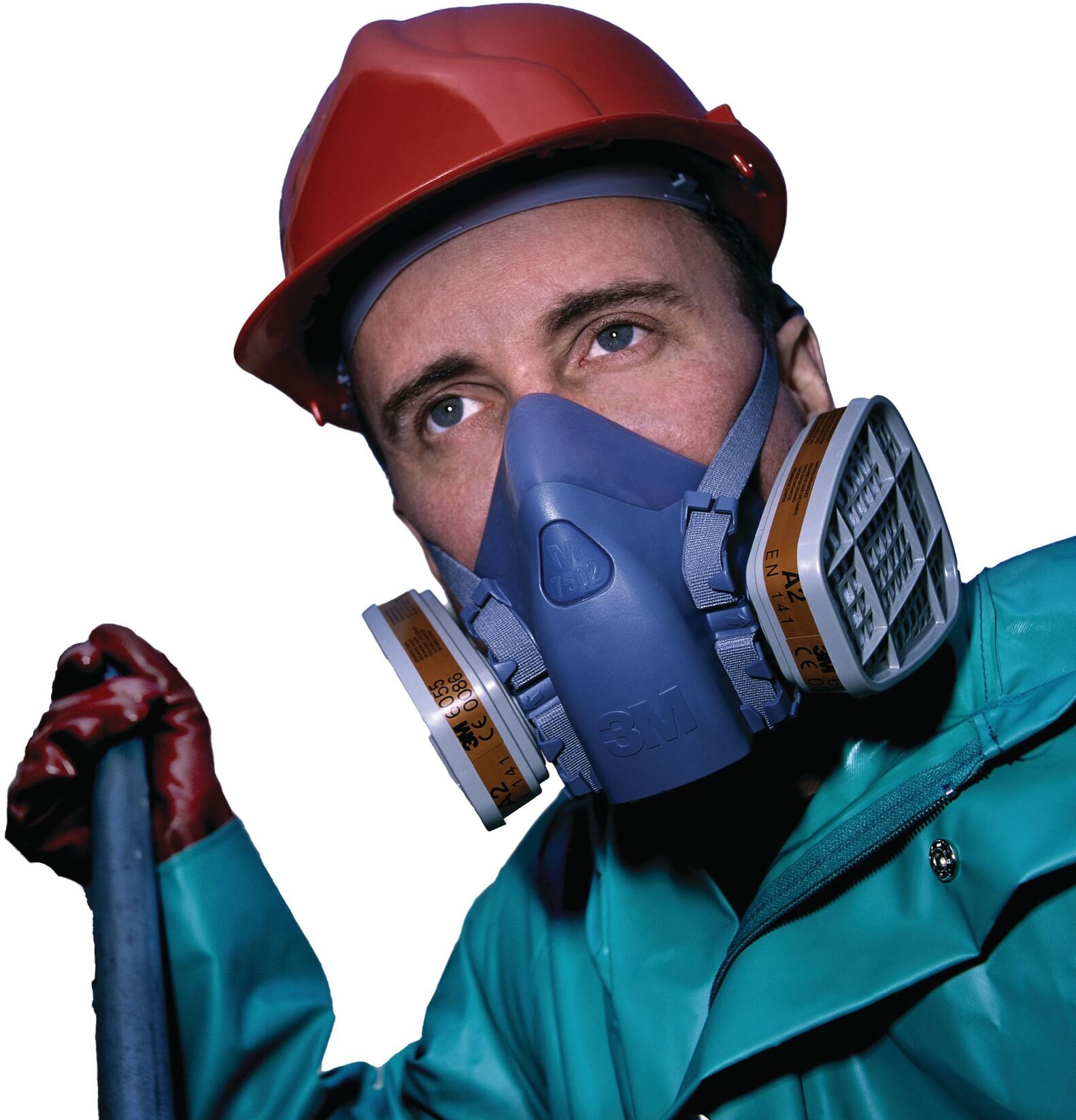 Demi-masque réutilisable série 7502 taille moyenne 3M 7000104177 Bleu