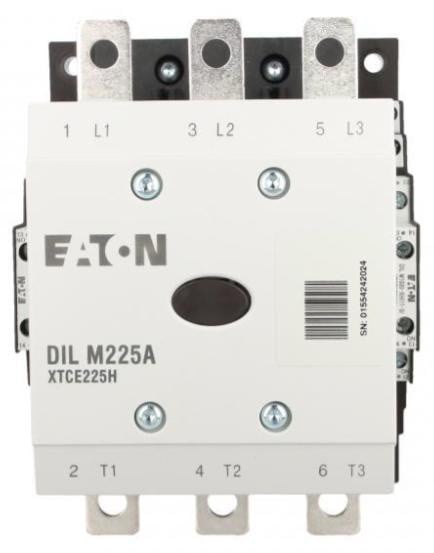 Eaton vermogensschakelaar DILM225A/22 RAC240, 110kW, 400V