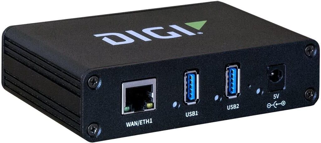 Digi AnywhereUSB 2 Plus (AW02-G300) Network USB Hub, 2x USB 3.1 Type-A, Gigabit Ethernet