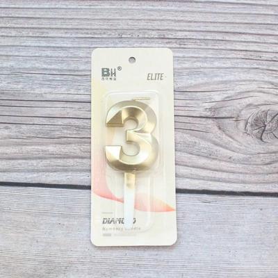 Uplift Picks Elegant Gold Diamond Number Candle For Memorable Birthday Cake Celebrations Everywhere #3