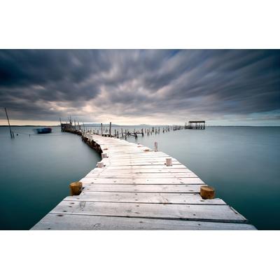 Fototapete PAPERMOON "Photo-Art JORGE FETEIRA, LETZTER PFAD", bunt, B:4m L:2,6m, Vlies, Tapeten