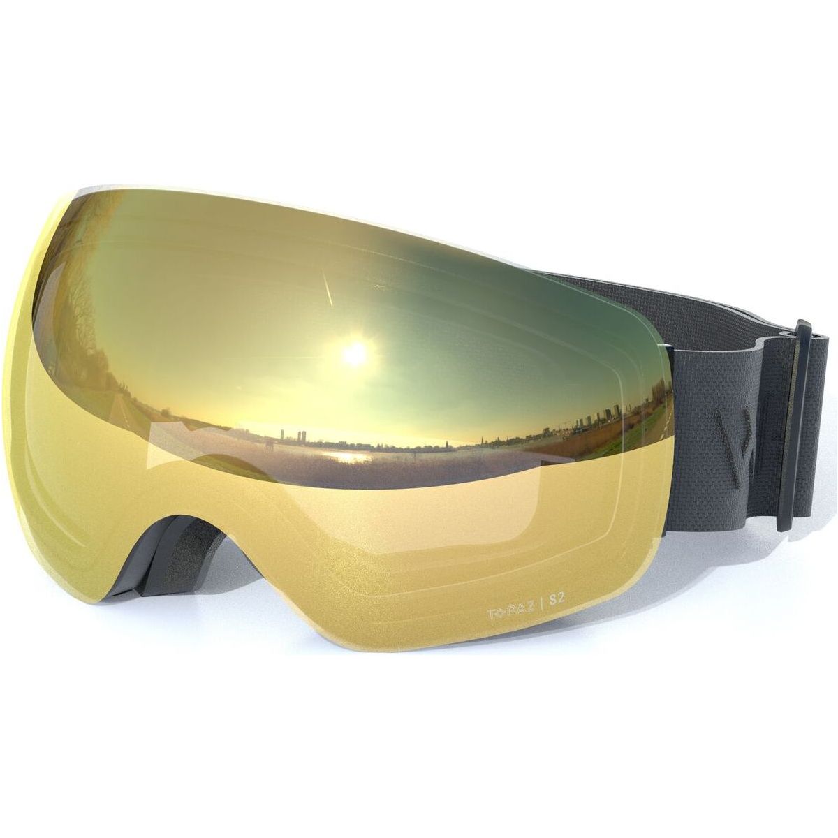 Whistler Morgins Topaz III Spherical Ski Goggle black / champagne (1001C) One size W254012-1001C-One size