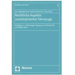 Rechtliche Aspekte automatisierter Fahrzeuge, Fachbücher von Eric Hilgendorf, Sven Hötitzsch, Lennart S. Lutz
