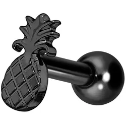 Titan Ohrpiercing mit Innengewinde ANANAS