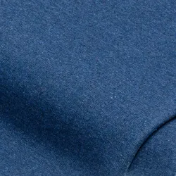 Sweatstoff "Basic" mit weich gerauter Innenseite, nachtblau-melange