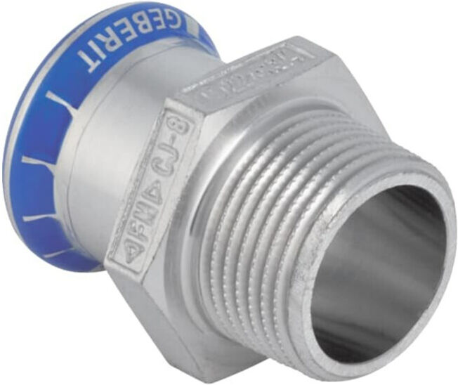Geberit raccord de transition Mapress d 28 mm x R 3/4, inox, mâle (81717)
