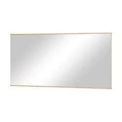 Spiegel 123 x 61 cm  ¦ holzfarben ¦ Glas,Aluminium,Holzwerkstoff,Massivholz ¦ Maße (cm): B: 123 H: 61 T: 2.5