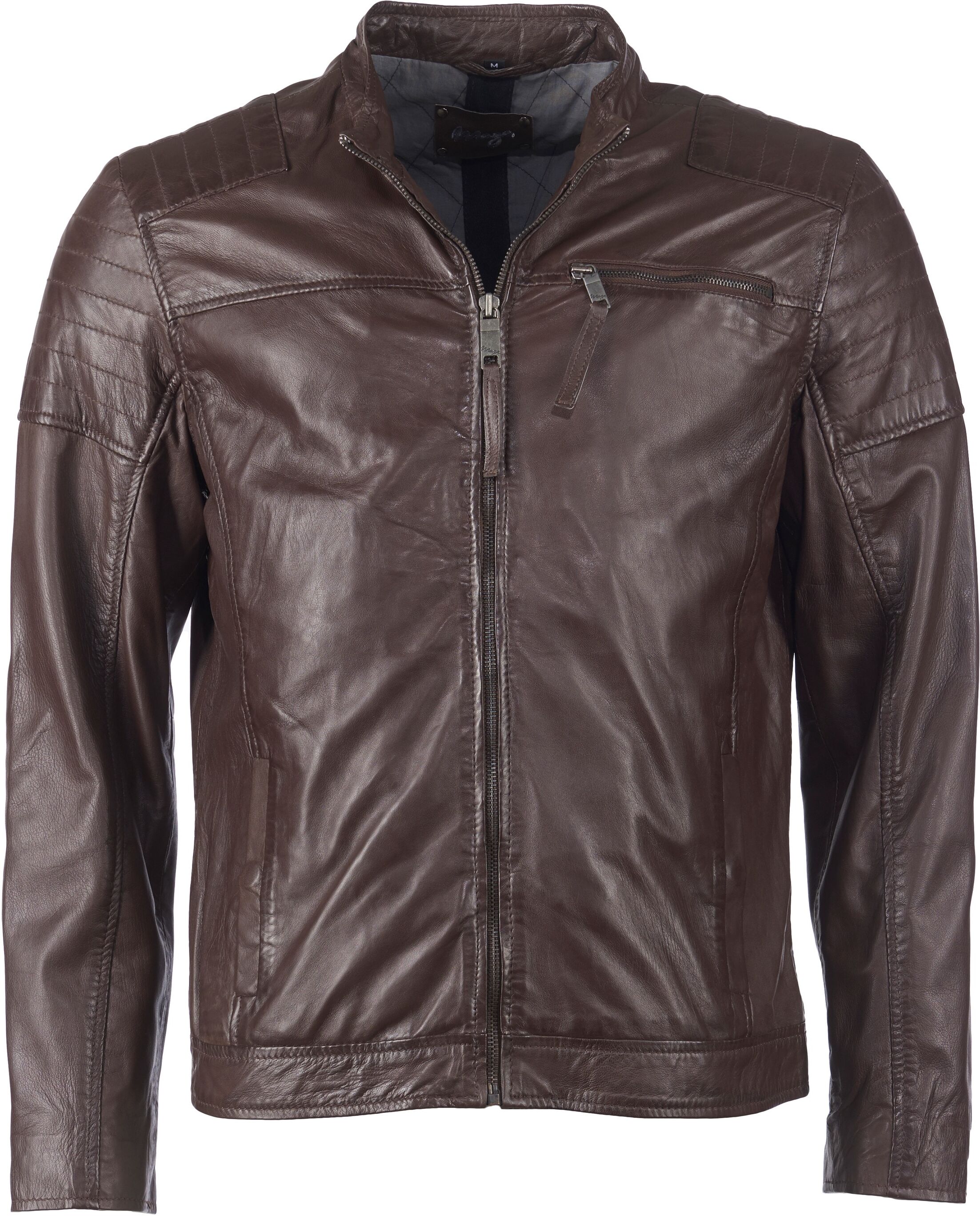 Lederjacke MAZE "Lederjacke Rocha", Herren, Gr. L, braun, Obermaterial: 100% Lammleder LEL. Futter: 100% Baumwolle CO., Jacken Lederjacke