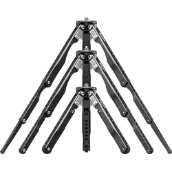 Leofoto Kleinstativ MT-04 mit 30mm Kugelkopf (Metall), Stativ, Schwarz