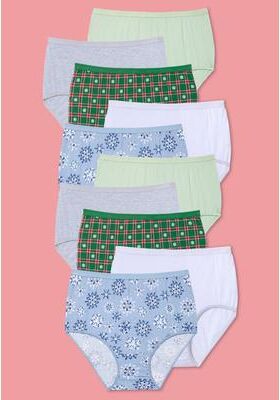 Plus Size Women's Full Coverage Cotton Brief 10-Pack by Comfort Choice in Snowflake Pack (Size 10) Underwear