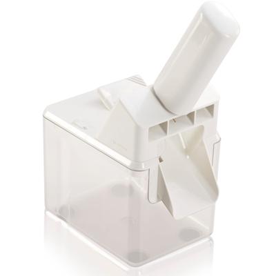 Entsteiner LEIFHEIT "Pflaumen-Entsteiner", weiß (weiß, transparent), B:11,4cm H:22cm T:19,5cm, Kunststoff, Entkerner, auch ideal für Mirabellen geeignet