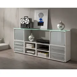 Klenk Dancer Regalwürfel Glastüre weiss