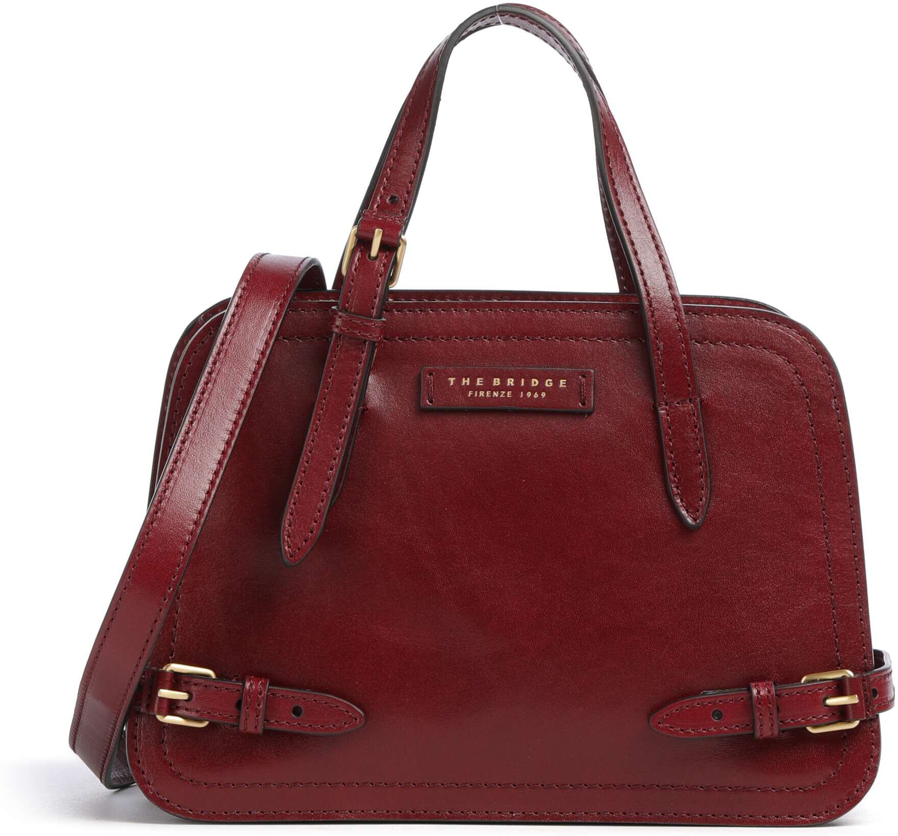 The Bridge Monica Handtasche aus Leder, rot