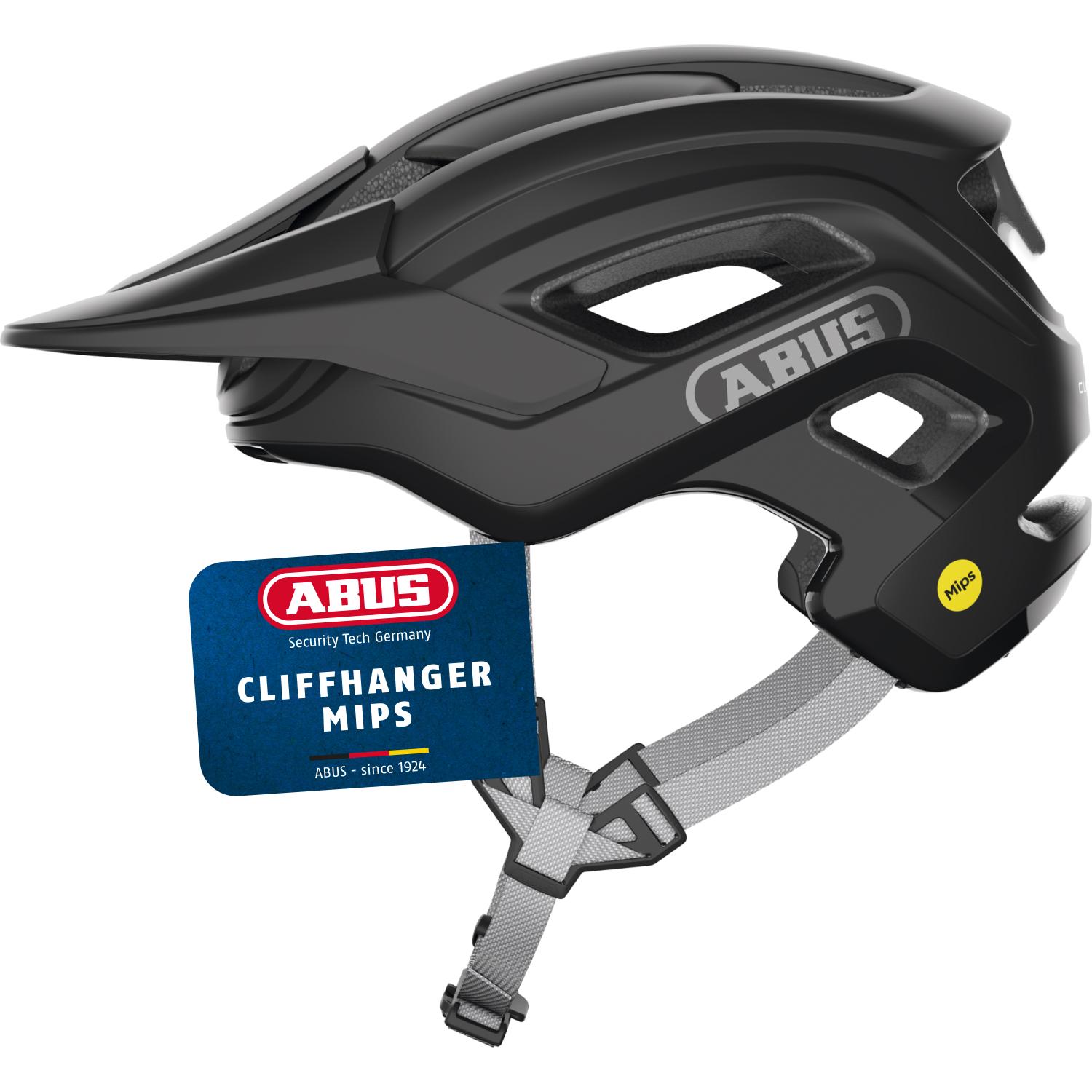 ABUS MTB-Helm Cliffhanger MIPS - Fahrradhelm für anspruchsvolle Trails - mit MIPS Aufprallschutz & großen Lüftungsöffnungen - für Damen und Herren - Schwarz, Größe L