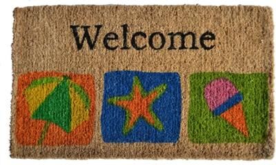 Imports Decor Beach-themed Welcome Mat - Door Mat