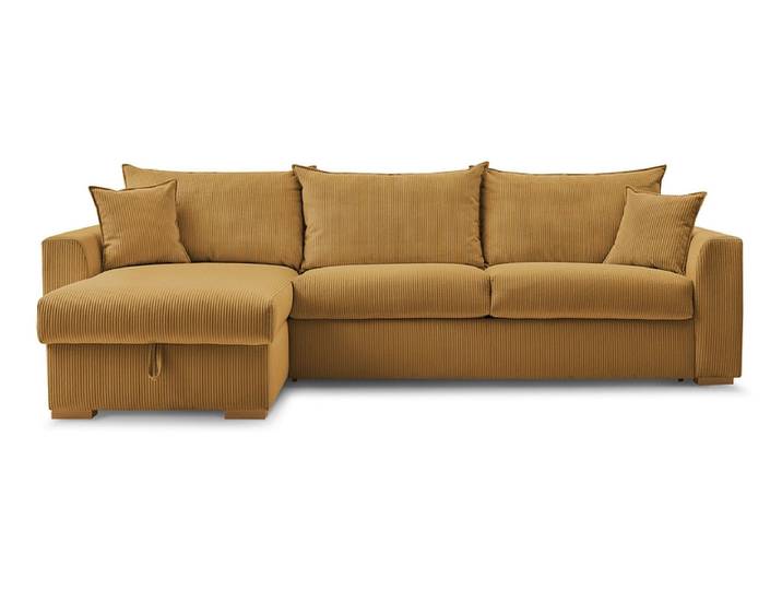 Ecksofa BOBOCHIC AUGUSTIN Cord-Stoff gelb