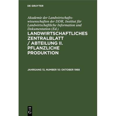 Oktober 1968, Gebundene Ausgabe von , De Gruyter, 978-3-11-264617-5