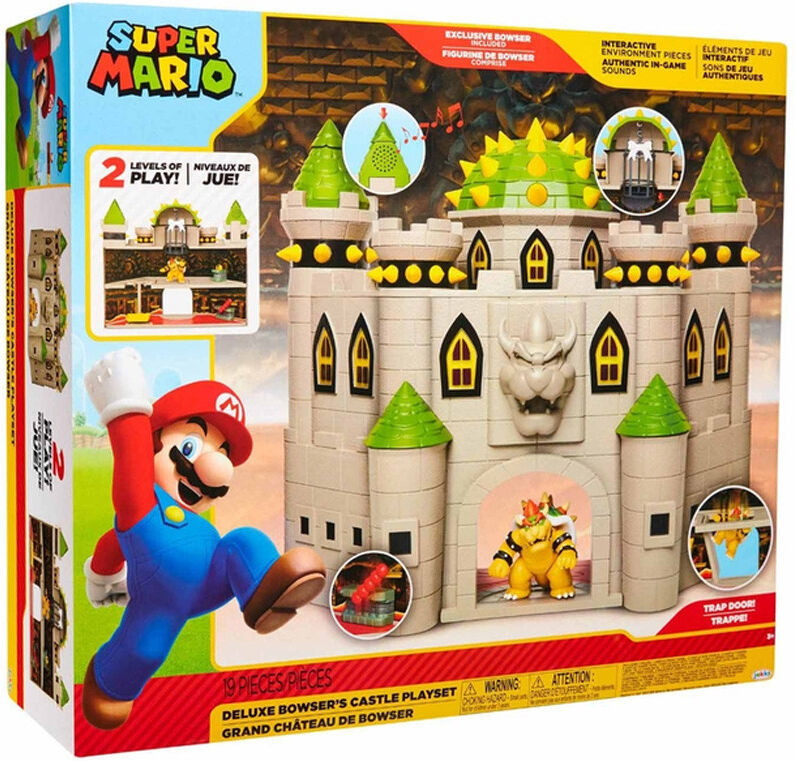 Playset Château Bowser, Super Mario - Jakks Pacific