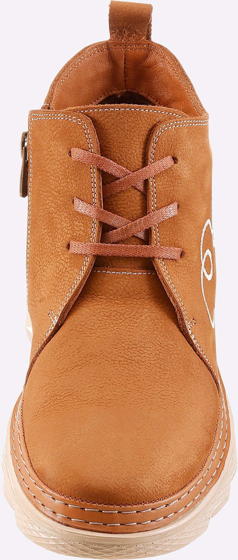 Stiefelette GEMINI, Damen, Gr. 36, camel, Nubukleder, Schuhe Stiefelette camel 36