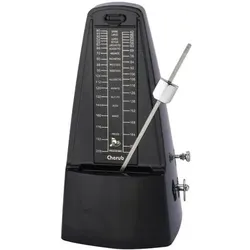 Cherub Metronom WSM-330 Hochglanz Schwarz mit Glocke, Stimmgerät, Schwarz