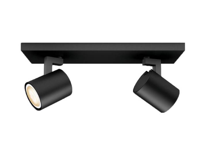 Philips Hue White Amb. Runner Spot 2 flg. schwarz + Dimmschalter