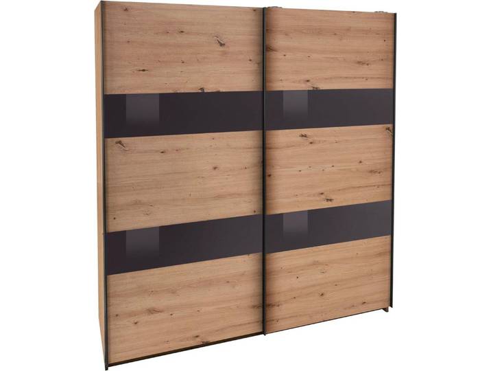 Wimex Schwebetürenschrank Altona mit Glaselementen und zusätzlichen Einlegeböden