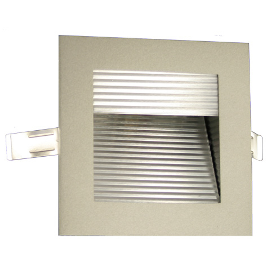 Mobilux LED-Wandeinbauleuchte MOW 3000K silber satiniert, satiniertes Glas 01600148 4251399702938