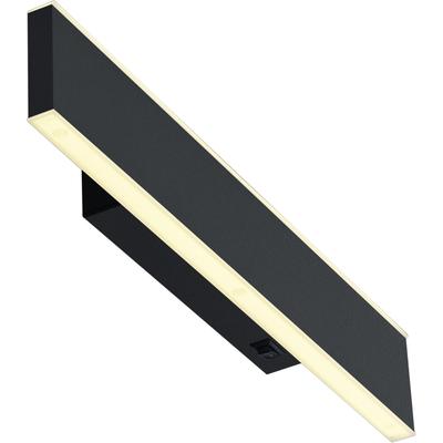 LED Wandleuchte "DELTA-B", schwarz, 2, H: 4cm, 1 Stk., HELL HÖLLISCH GUTES LICHT, Leuchten, Tastdimmer, 3-Stufen dimmbar, IP54, LED Wandleuchte