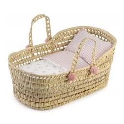 Antonio Juan 92318 Moseskorb für Puppen (gross) / mit Bettzeug / für Puppen bis 45 cm / ab 3 Jahren (8435083692187)