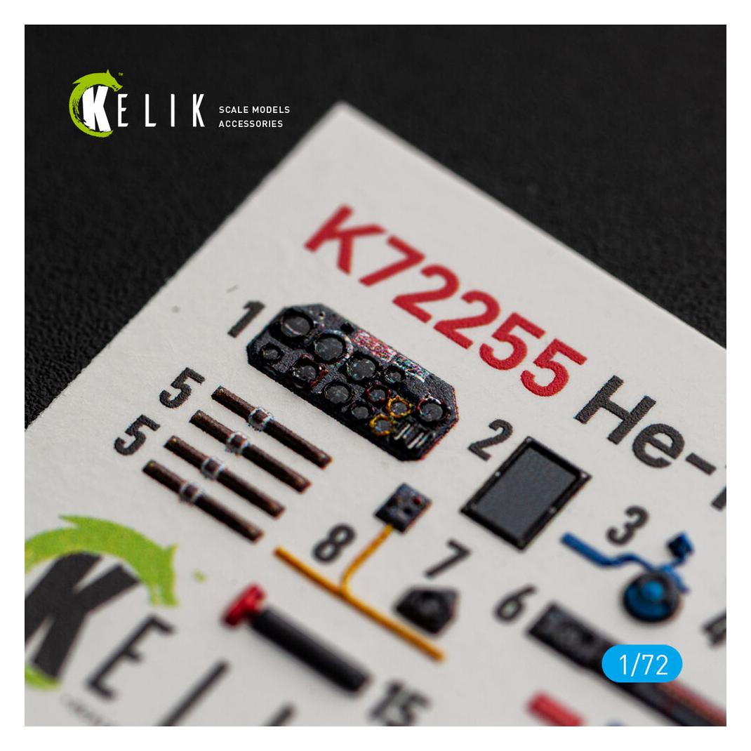 Kelik He-162 Spatz - interior 3D decals for Special Hobby (K72255)