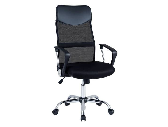 COSTWAY Chaise de Bureau Ergonomique Tissu Maille Respirant Réglable Hauteur Inclinable Base 5 Branches Roulettes Silencieuses