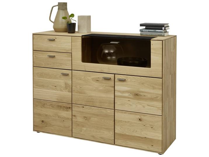 Valnatura Highboard VENTURO, wildeiche, Massivholz
