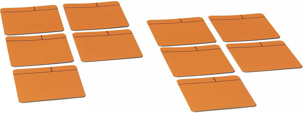 Haftnotizen, magnetisch, LxB 100 x 100 mm, VE 10 Stk, orange SMIT VISUAL