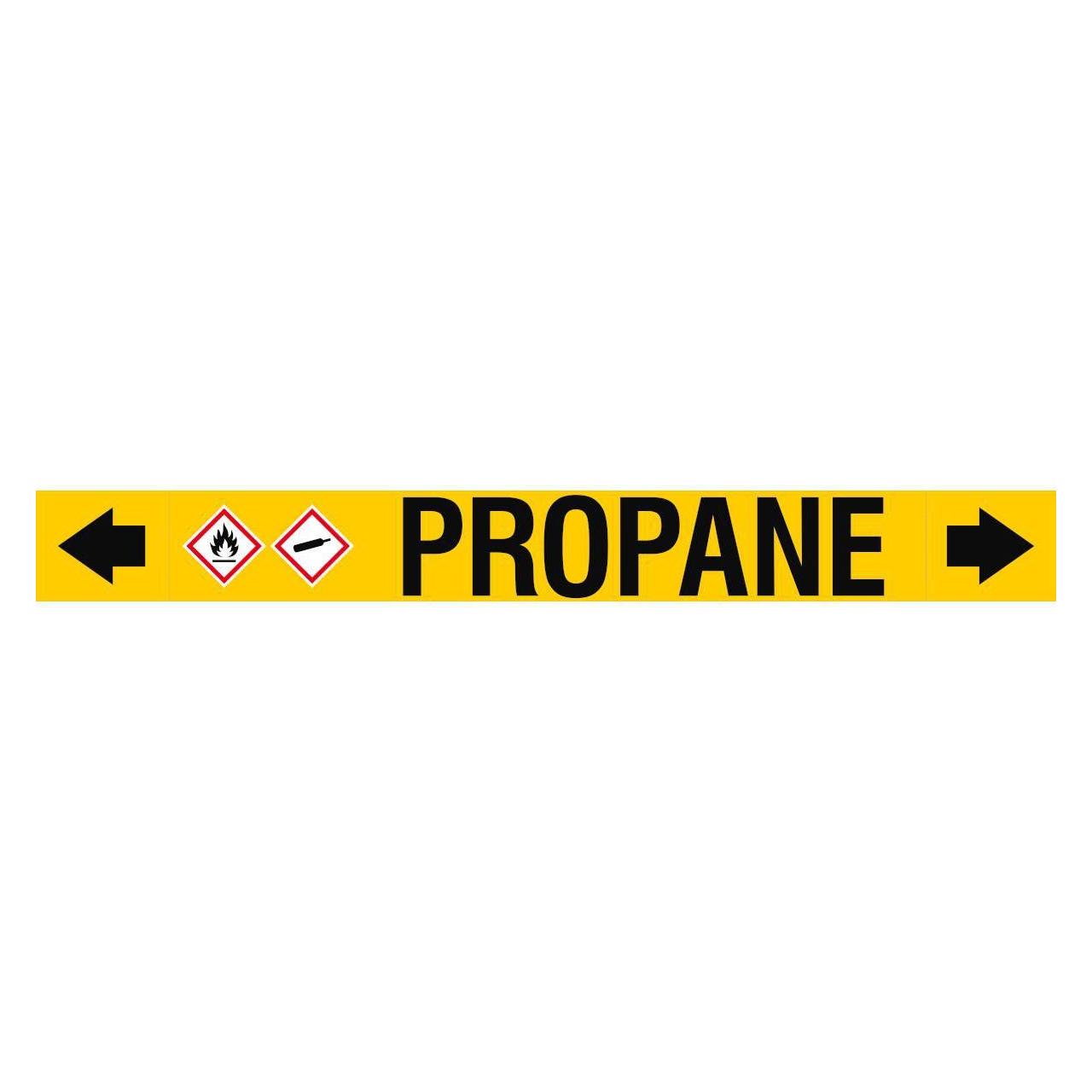 Brady ASME - Rohrmarkierer - Propane (ASMEPM-100X920MM-PROPANE)