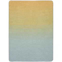 Biederlack Wohn- und Kuscheldecke 'Ocean Nuance' 150 x 200 cm Gelb - Blau