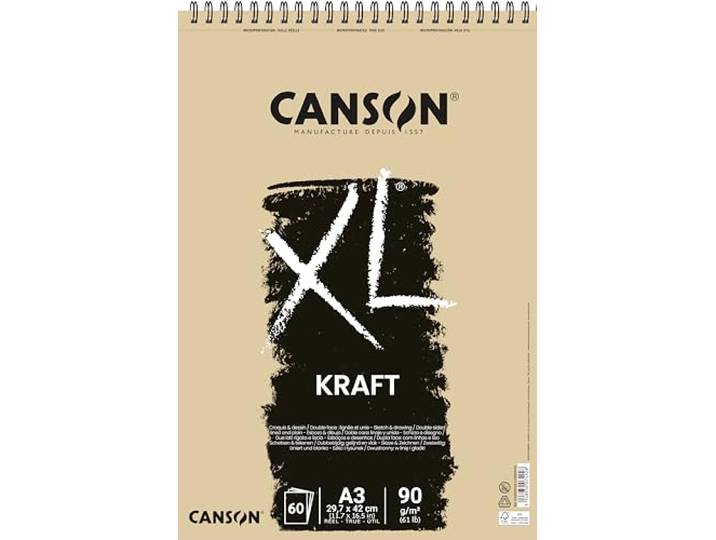 CANSON XL kracht, tekenblok, DIN DIN A3 lichtbruin