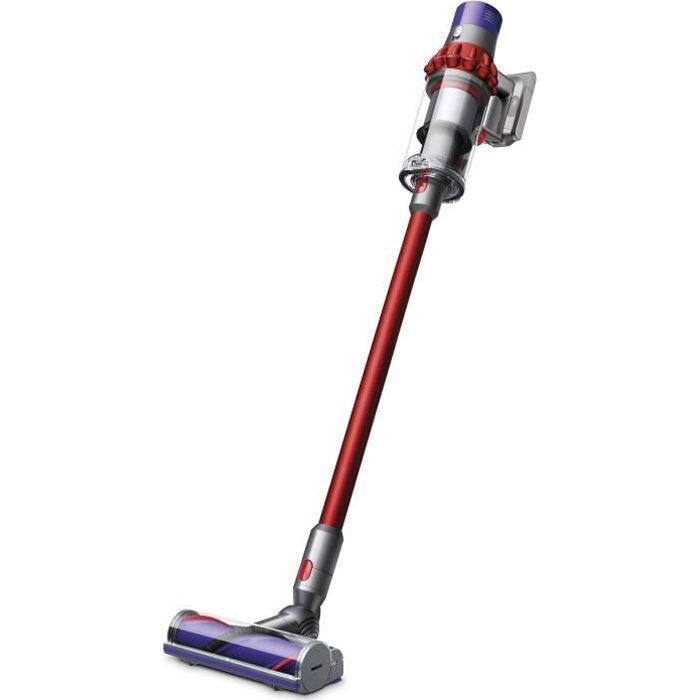Dyson Cyclone V10 Motorhead, 2-in-1-Stabstaubsauger, Beutellos, Rot, Silber, Trocken, Zyklonal, Teppich, Harter Boden, Polsterung
